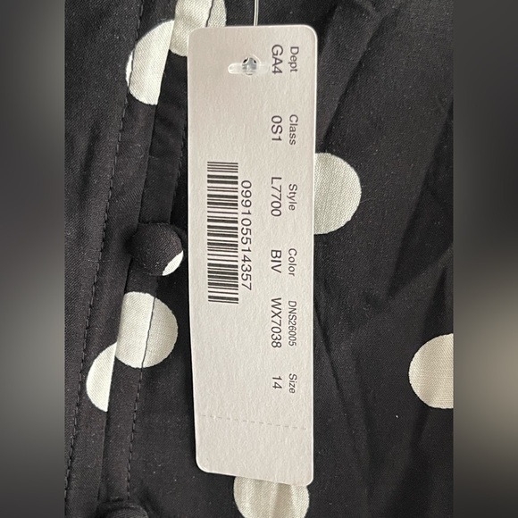 J Crew NWT Strappy wide-leg jumpsuit in black and ivory polka dot - Picture 5 of 14